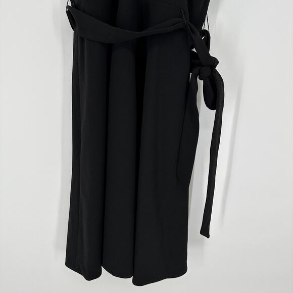 DKNY Black Twist Neck Sleeveless Tie Belt New Womens Mini Dress Sz 8 - Picture 4 of 11
